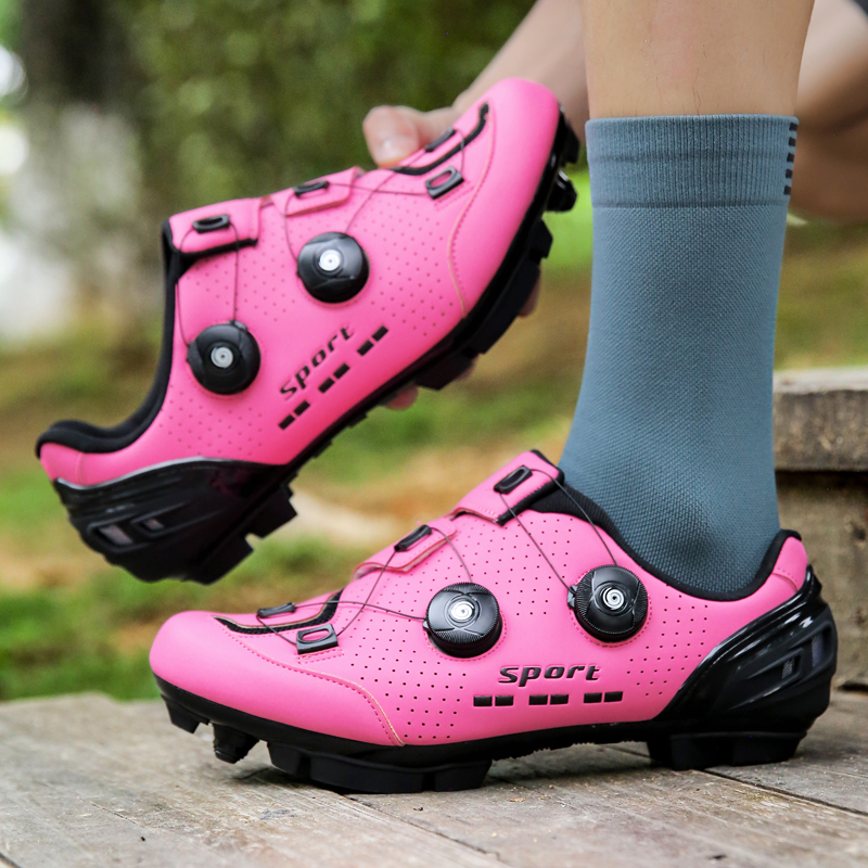 Women's cycling shoes, mountain road racing cycling shoes, unisex breathable and wear-resistant sports shoes