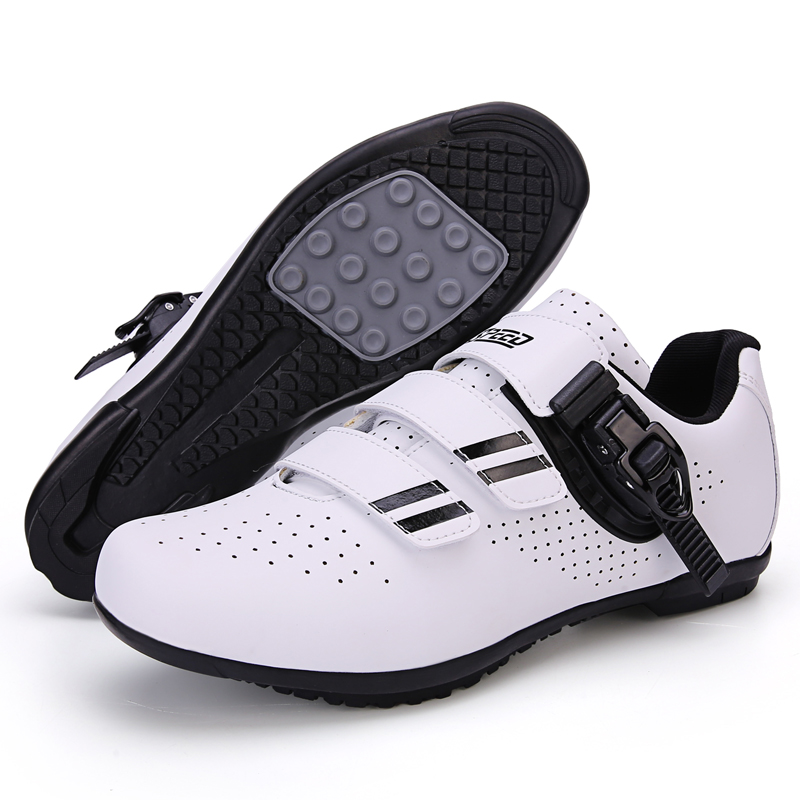 Road cycling shoes, men's and women's rubber-soled bicycle shoes, double-buckle mountain bike shoes